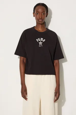PUMA T-shirt in cotone Classics Play Paris Relaxed Tee donna colore 626808