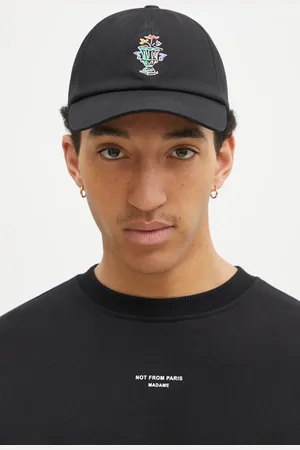 Drôle de Monsieur Berretto da baseball in cotone La Casquette Vase colore con applicazione F-CP165-CO138-BL