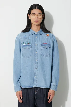 Corridor Camicia di jeans Mountain Embroidery Western uomo WT0067
