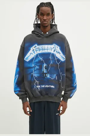 Represent Felpa in cotone Metallica Ride The Lightning Hoodie uomo colore con cappuccio MLM4372.020