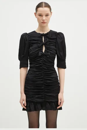 ROTATE Vestito Satin Mini Ruffle colore 114054100