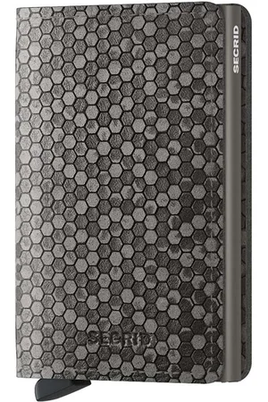 Secrid Portafoglio in pelle Slimwallet Hexagon Grey colore