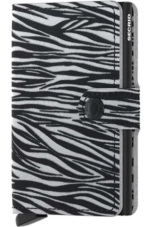 Secrid Portafoglio in pelle Miniwallet Zebra Light Grey colore