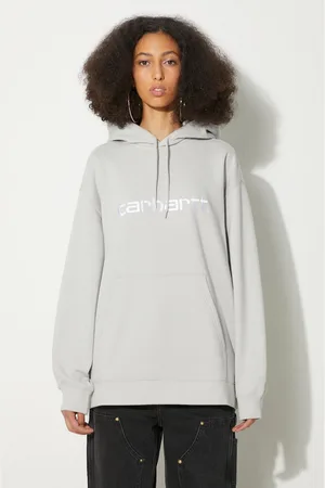 Carhartt Felpa Hooded Carhartt donna colore con cappuccio con applicazione I033648.2AXXX