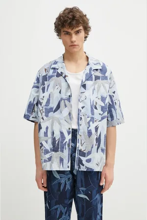 Kenzo Camicia in lino misto uomo colore FF55CH1309P1.77