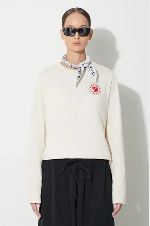 Fjällräven Top a maniche lunghe in cotone 1960 Logo F84773