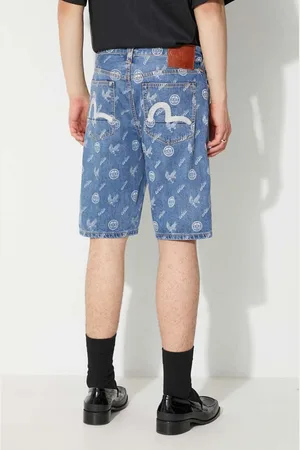 Evisu Pantaloncini di jeans uomo