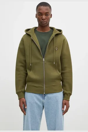 Maison Kitsuné Felpa in cotone Bold Fox Head Patch uomo colore con cappuccio MM00714KM0307
