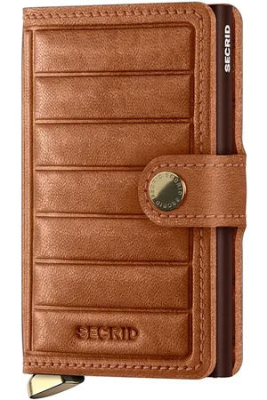 Secrid Portafoglio in pelle colore MEl-Cognac