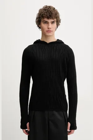 HELIOT EMIL Maglione in lana uomo colore PRESS25_M_07_070_BLK01