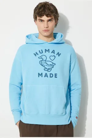HUMAN MADE Felpa in cotone Tsuriami Hoodie uomo colore con cappuccio HM27CS028
