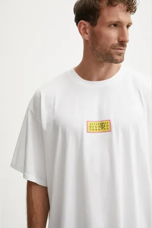 Maison Margiela T-shirt in cotone uomo colore con applicazione SH2GC0012.S23588
