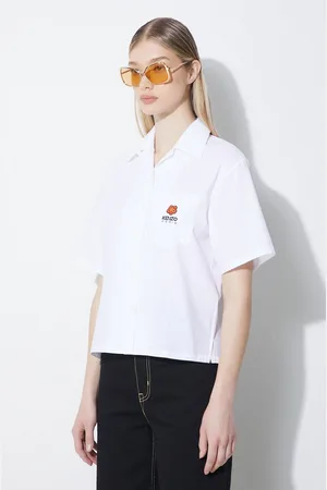 Kenzo Camicia in cotone Boke Cropped Hawaiian Shirt donna colore FE52CH0669LH.01