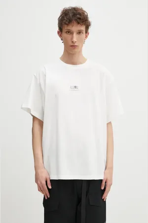 Maison Margiela T-shirt in cotone uomo colore con applicazione SH0GC0033