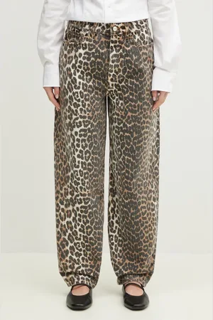 Ganni Jeans Print Denim Stary donna J1184