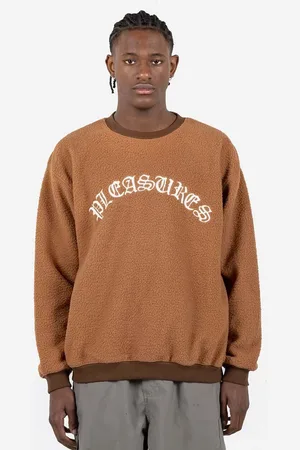 Pleasures Felpa Mars Sherpa Crewneck uomo