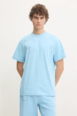 The Pangaia T-shirt in cotone colore turchese