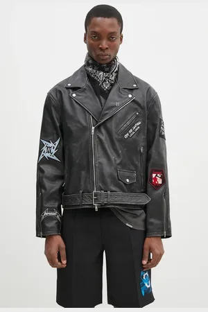 Represent Giacca da motociclista Metallica Leather Jacket uomo colore MLM173.001