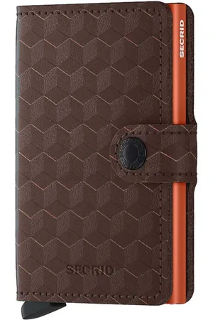 Secrid Portafoglio in pelle Optical Brown-Orange colore