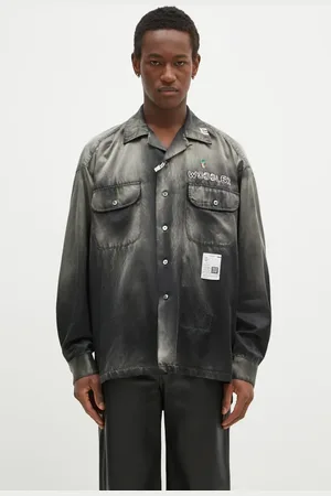 Maison Mihara Yasuhiro Camicia Bleached Longsleeve Satin Shirts uomo colore J13SH183