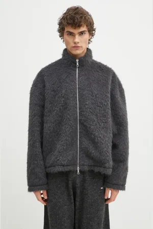 Mki Miyuki-Zoku Giacca Faux Alpaca Track Jacket colore FAUX.ALPACA.TRACK.CH