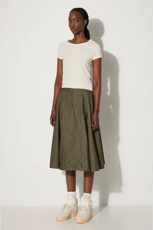 Vans Gonna in cotone Premium Classics LX A-Line Ruched Skirt colore VN000GZ5KCZ1
