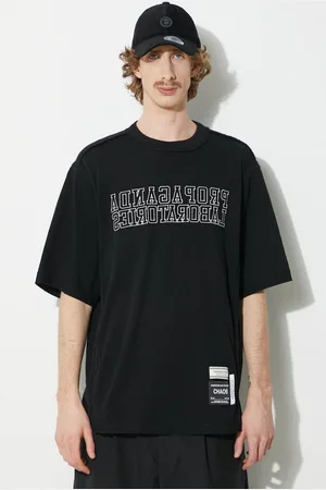 UNDERCOVER T-shirt in cotone Pullover uomo colore con applicazione UC1D4812