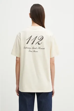 Sporty & Rich T-shirt in cotone Faubourg donna colore TO043517619CR01