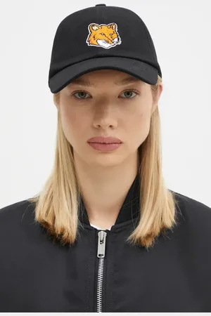 Maison Kitsuné Berretto da baseball in cotone Large Fox Head colore con applicazione MM06103WW0096