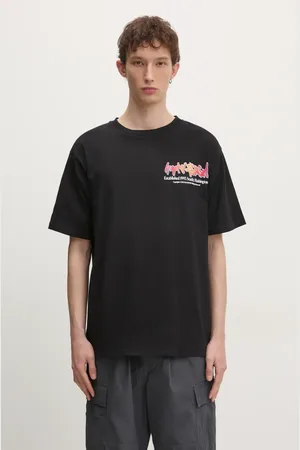 Manastash T-shirt in cotone Citee Paint Logo uomo colore 7924234004