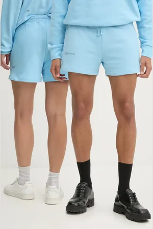 The Pangaia Pantaloncini in cotone colore turchese