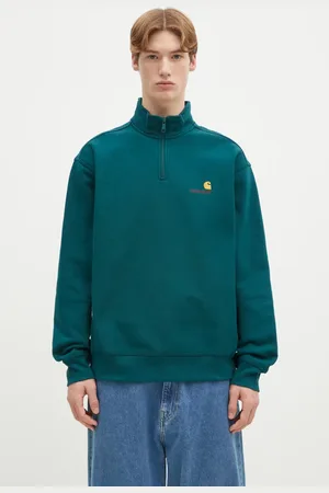Carhartt Felpa Half Zip American Script Sweat uomo colore I027014.2M1XX