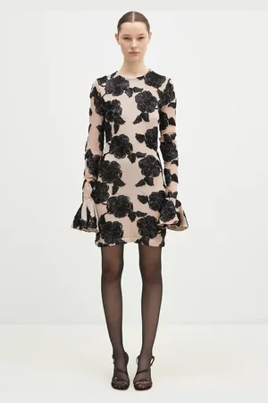 ROTATE Vestito Flower Mesh Mini colore 1132262645