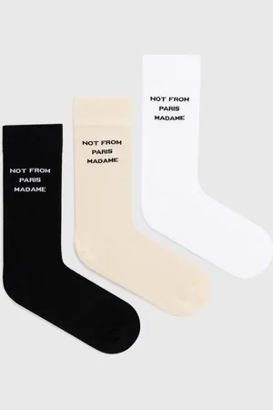 Drôle de Monsieur Calzini in cotone Le Pack de Chaussettes Slogan pacco da 3 PERM-SK101-CO024-MC