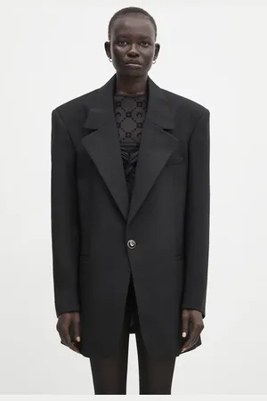 Marine Serre Giacca in lana Virgin Wool Twill Boxy colore UJA066A.RWOV0001