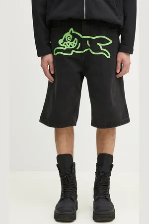 ICECREAM Pantaloncini di jeans in cotone Running Dog Denim Shorts uomo colore ICD25103