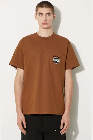Carhartt T-shirt in cotone S/S Heart Train Pocket uomo colore con applicazione I033979.HZXX