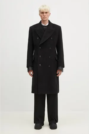 MARTINE ROSE Cappotto in lana Double Breasted Shirt Overcoat colore 325WT07001