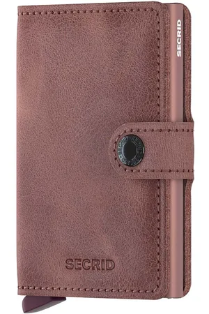 Secrid Portafoglio in pelle Vintage Mauve colore