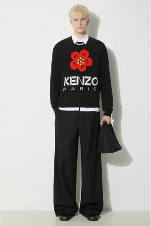 Kenzo Maglione in lana Boke Flower Jumper uomo colore FD65PU4273LD.99J