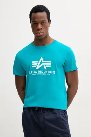 Alpha Industries T-shirt in cotone uomo colore marrone