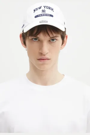 Sporty & Rich Berretto da baseball in cotone League colore con applicazione AC060505636WH01