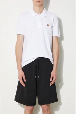 Maison Kitsuné Pantaloncini in cotone Bold Fox Head Patch Oversize Jog Shorts colore MM01121KM0001