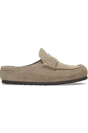 Birkenstock Ciabatte slide in camoscio Naples Wrapped LEVE uomo colore 1029675