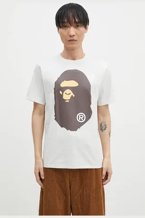 A Bathing Ape T-shirt in cotone BIG APE HEAD TEE uomo colore 1K80110002