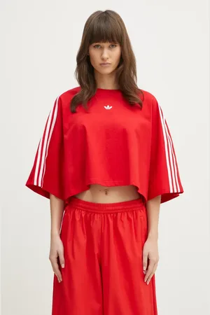 adidas T-shirt in cotone BOXY TEE donna colore JY8885