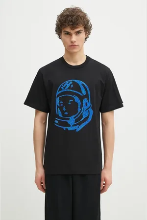 Billionaire Boys Club T-shirt in cotone Cracked Flock Print Astro T-Shirt uomo colore B25156