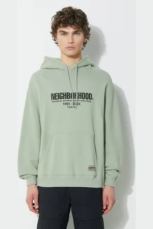 NEIGHBORHOOD Felpa in cotone Classic uomo colore con cappuccio 241FPNH.CSM04