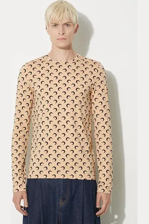 Marine Serre T-shirt Recycled Moon Jersey Second Skin Regular Top uomo colore MTO116A.CJER0001