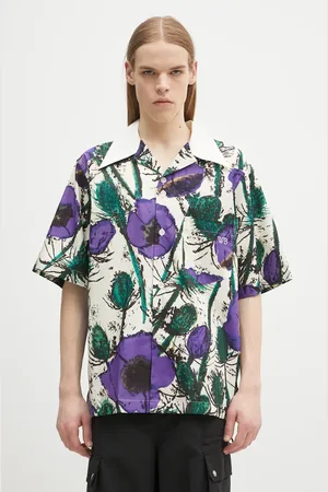 WALES BONNER Camicia in cotone Highlife Bowling colore MS25SH08.CO06.0725